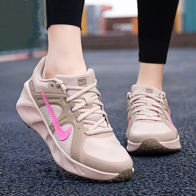 Nike Nike Women's Casual Shoes New Shock-Absorbing Wear-Resistant Sports Shoes Breathable Pink Fitness Training Shoes Hq2007
