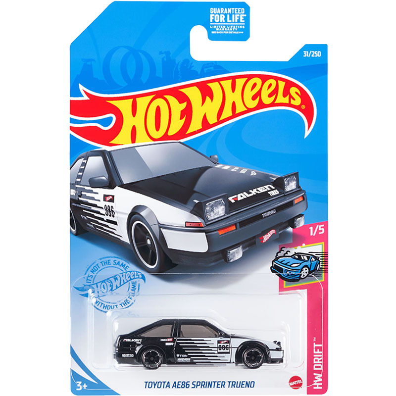 Hot Wheels Toyota Ae86 Modified Drift Car Black and White Toyota Ae86 31 21F/ Hot Wheels Toyota Ae86 Modified Drift Car Black and White Toyota Ae86 31 21F/