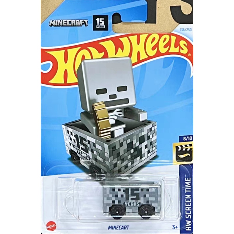 Hotwheels Minecraft 15Th Anniversary Edition Gray Minecraft 136 24g/