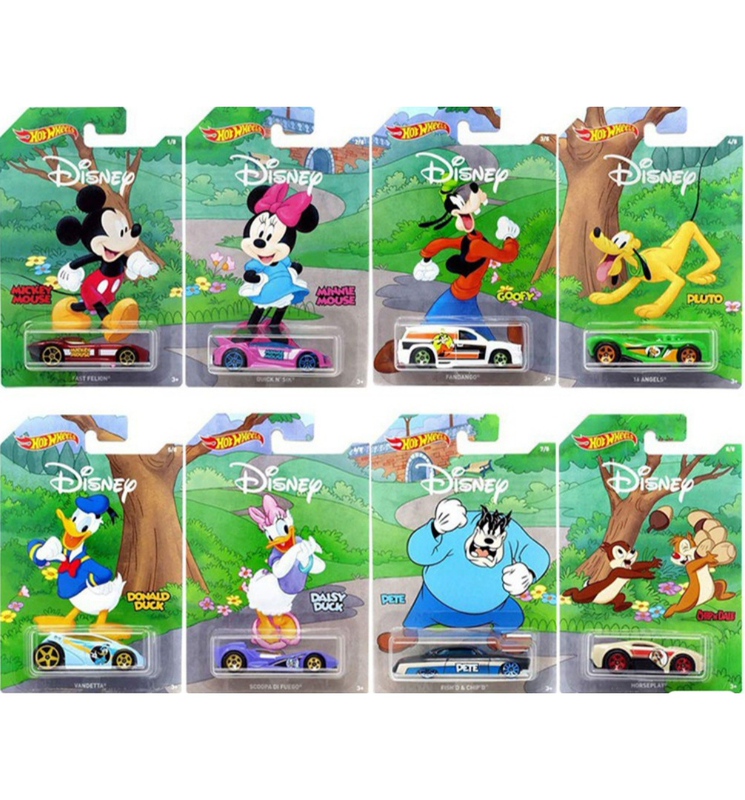 Hotwheels Disney 90Th Anniversary Edition Mickey Mouse Donald Duck Goofy Gbb39