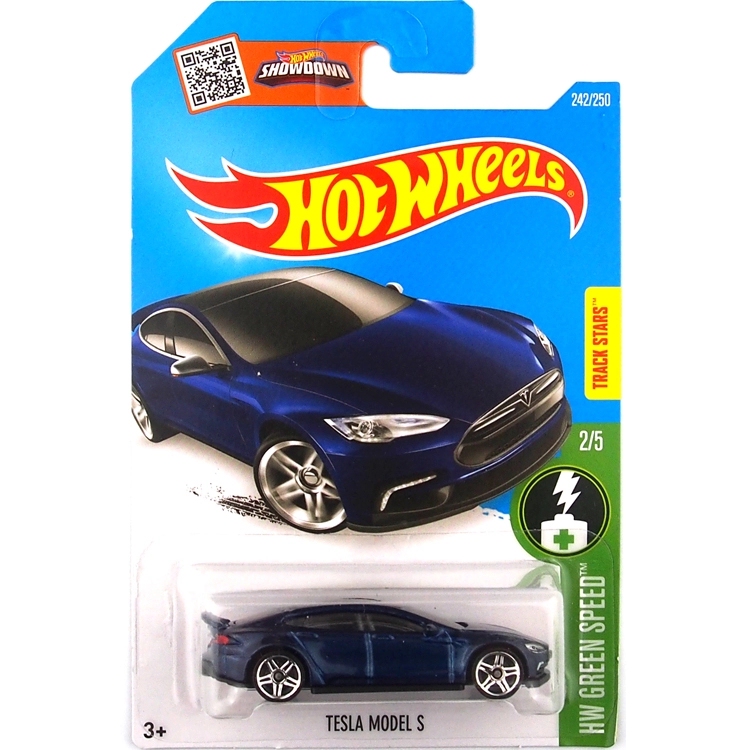 Hotwheels Tesla Magic Bean S Electric Car Rare Blue Tesla Model S/242