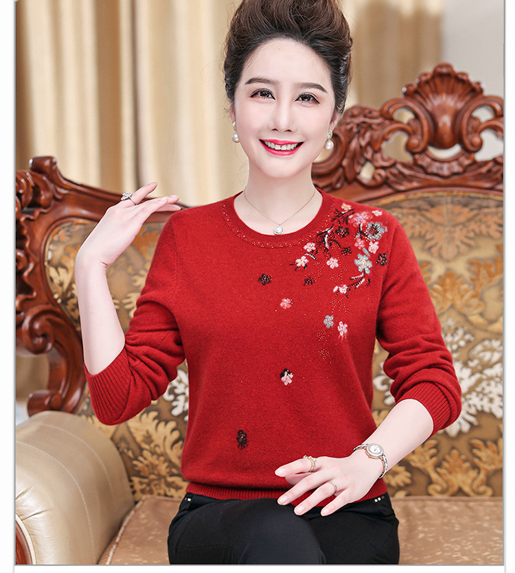 E5835 1970K ÁO LEN NỮ TAIRYA BIG SIZE NGOẠI CỠ MÙA XUÂN THU ĐÔNG TRUNG NIÊN DÀY ẤM THỜI TRANG NỮ G05 SẢN PHẨM MỚI