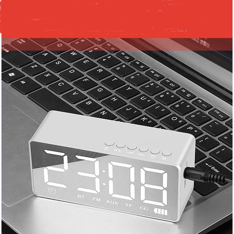 Bluetooth speaker alarm clock wireless phone outdoor home Overweight low tone cannons Large volume 3D surround small sound