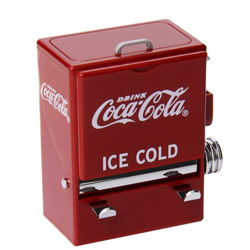 Korea Creative Shake-Up Gift Retro Coke Toothpicks Box Vending Machine Styling Press Toothpick Cylinder Swing