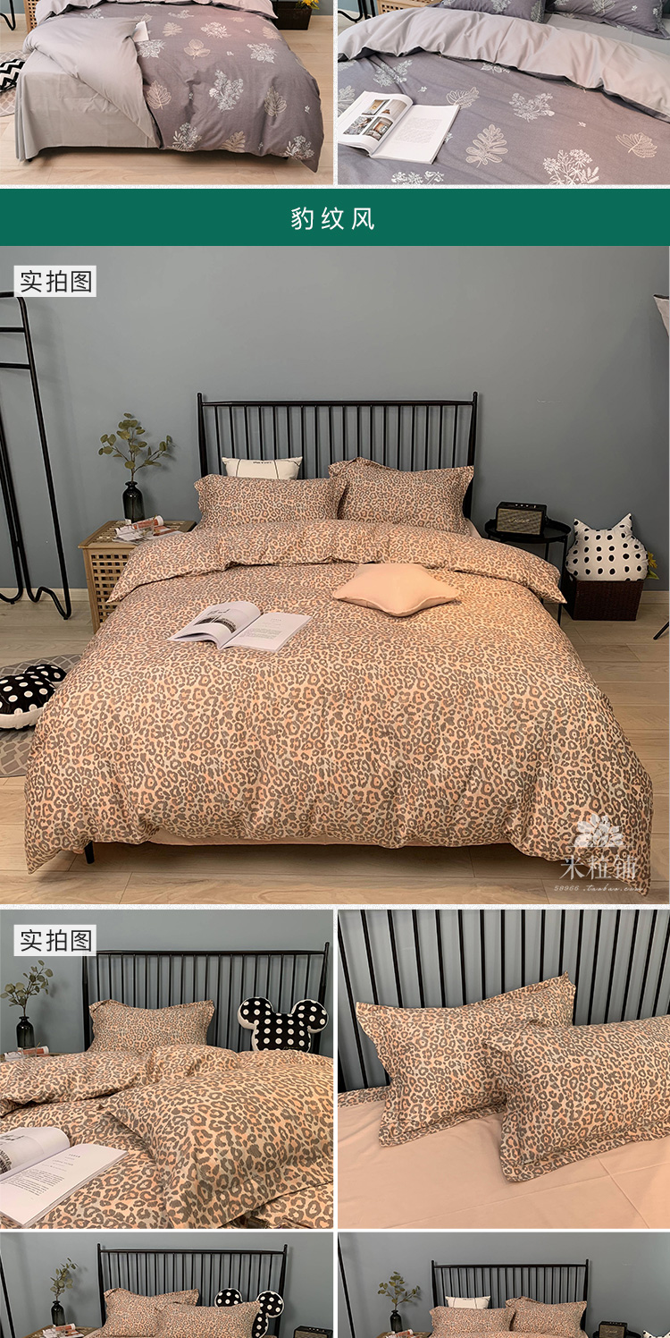 Mới in bốn mảnh phù hợp với phiên bản AA của vườn hoa bông cotton bộ đồ giường chăn bộ sản phẩm mới lily - Bộ đồ giường bốn mảnh chăn ga
