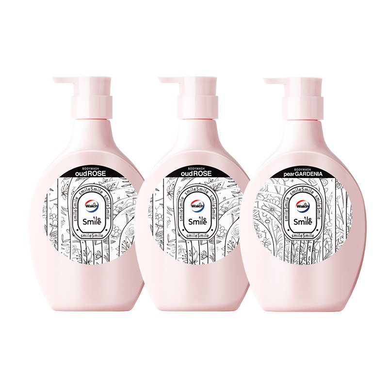 Velox Hyaluronic Acid Shower Gel 550ml*3 Moisturizing, Cleansing, Long-Lasting Fragrance, Ebony Rose