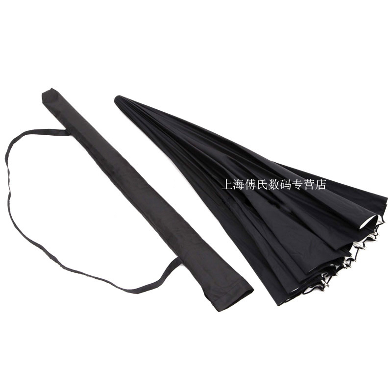 Film and TV studio Black and silver parasol parasol 16 bone diameter 185CM super large size photo umbrella