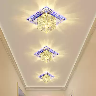 Square led corridor light Entrance light Simple modern walkway light Crystal light Spot light Ceiling light Creative downlight