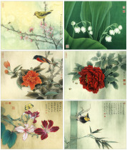 Chinese Gongbi Painting Forum Li Xiaomings Gongbi Painting Manuscripts - Nanning Album Six Pieces