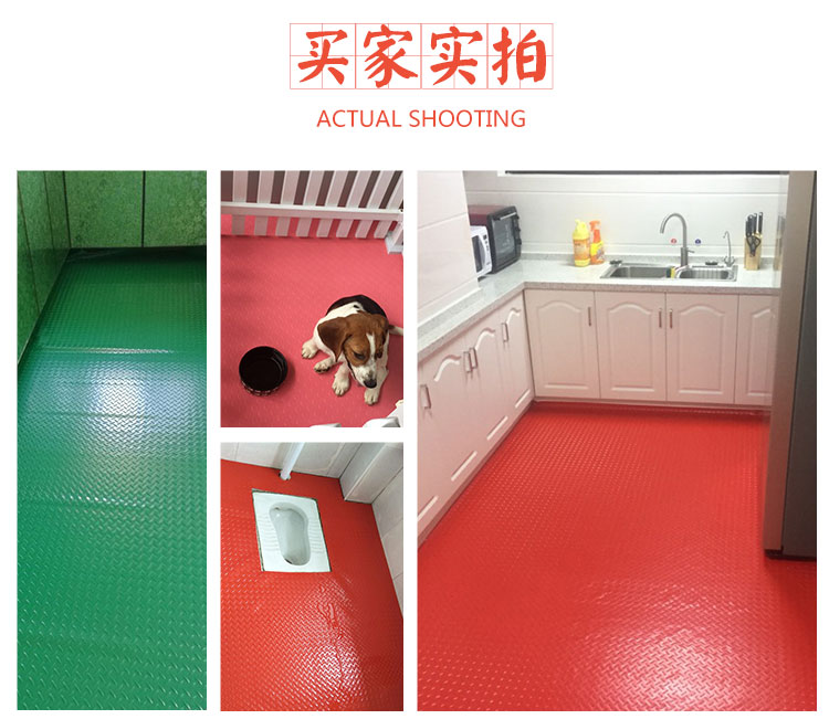 PVC cao su chống trượt thảm cầu thang dày chịu mài mòn ngọn lửa chống cháy thảm sàn mosaic đầy đủ không thấm nước thảm nhựa