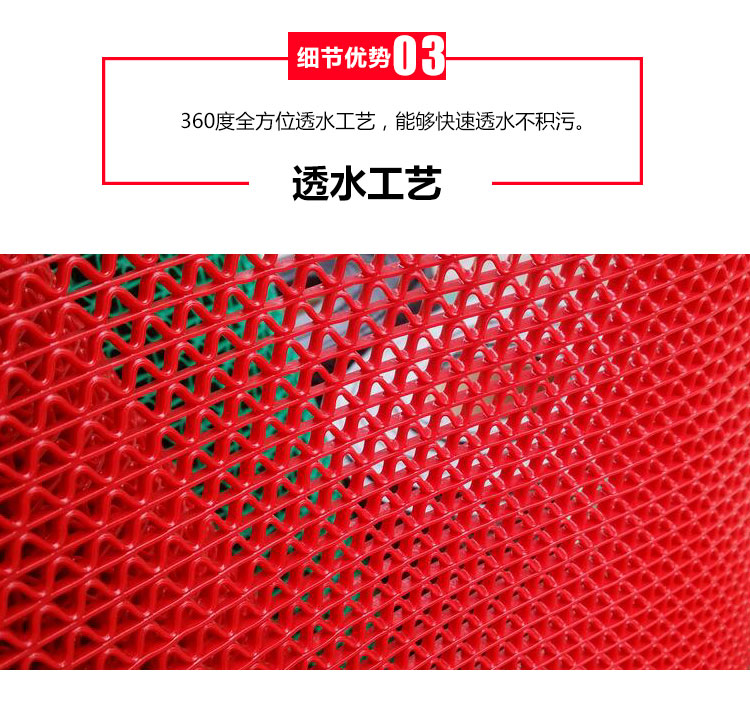 Nhà bếp nhựa phòng tắm phòng tắm vòi sen tắm PVC rỗng không thấm nước thảm mat cửa mat thảm xốp cho be 60x60