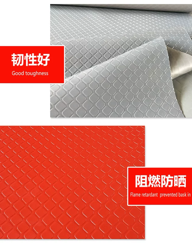 PVC cao su chống trượt thảm cầu thang dày chịu mài mòn ngọn lửa chống cháy thảm sàn mosaic đầy đủ không thấm nước thảm nhựa