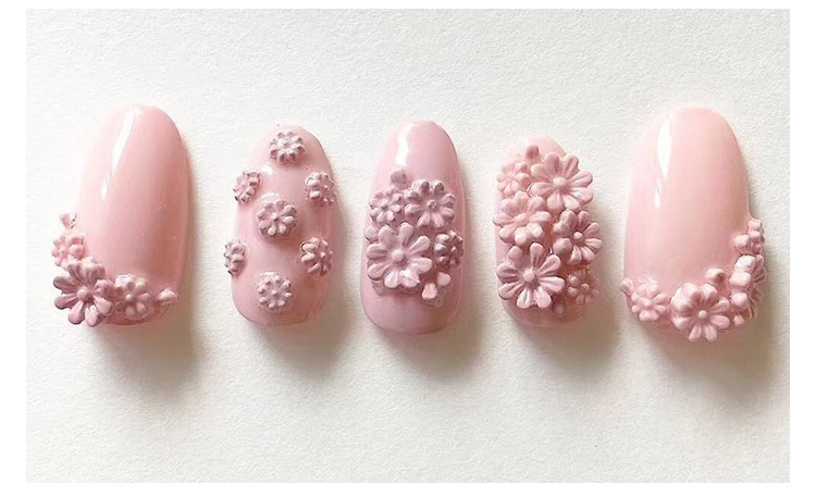 Nail mới hoa nhỏ khuôn thả keo quang trị liệu móng tay keo nhựa dụng cụ móng tay nhỏ hoa tươi hoa anh đào silicone khuôn kìm cắt móng giả