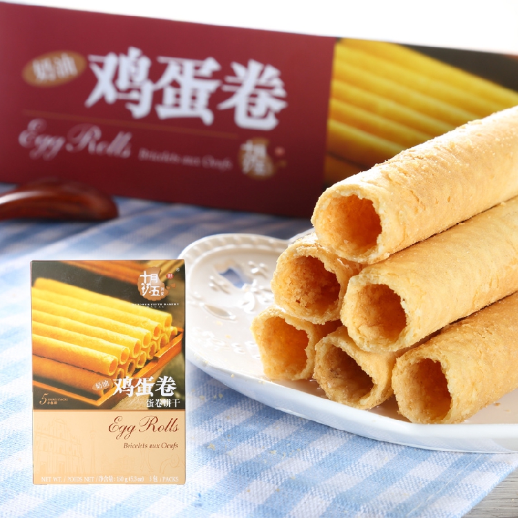 Macau Snack handout lettute October First five cakes Home Cream Eggs Rolls 150g casual biscuits Independent packaging