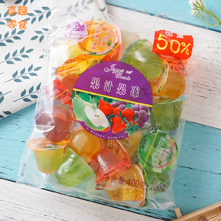 Cuise Selection Water Juice Jelly Summer Jelly Pudding Snacks Add in Big Pack 600g Childhood Memories