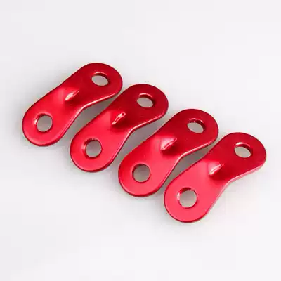 Outdoor camping tent wind rope buckle eyes two eyes two eyes aluminum alloy umbrella rope buckle Sky rope accessories slide