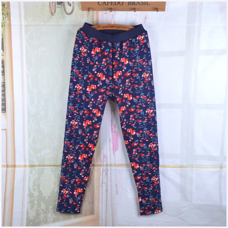 Bà già quần cotton mỏng trung niên quần ấm phần mỏng cộng với phân bón để tăng quần mùa thu cộng với quần nhung ấm cỡ lớn đầu đông quần nhung nữ ấm áp 
