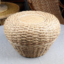 Net red rattan small stool bamboo woven grass dwarf stool lazy man hand-made shoe stool home small bench bamboo