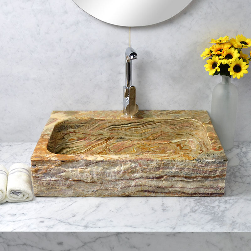 Bathroom washbasin stone table basin single basin marble courtyard home art outdoor balcony washbasin