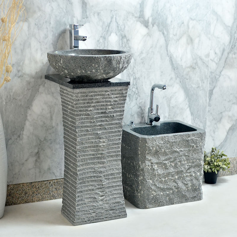 Art mop pool European-style home bathroom courtyard one outdoor garden floor-to-ceiling stone balcony mop pool