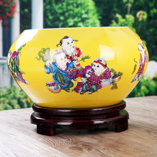 Декоративные горшки Jingdezhen керамические аквариум пера