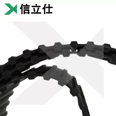 Industrial belt polyurethane double-sided trapezoidal tooth pair tooth staggered synchronous belt rubber DADB transmission belt toothed belt
