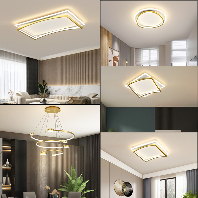 Nordic led whole house custom combination package ceiling lamp modern minimalist three-room two-hall living room bedroom dining room lamp