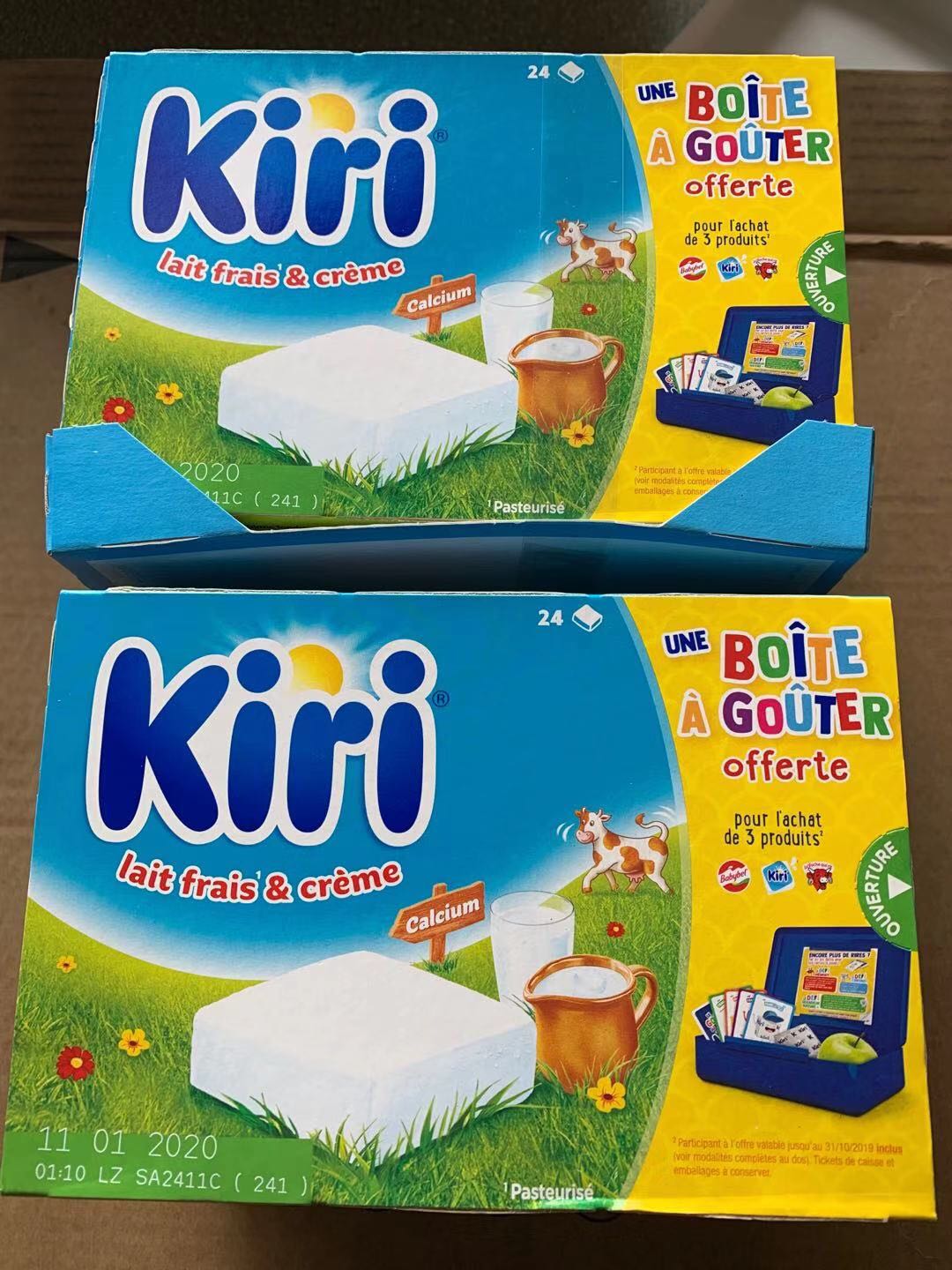 Kiri Baby Cheese Baby Children Cheese French Imported Calcium Supplement 6 18 Months Baby Snack 24 Pack