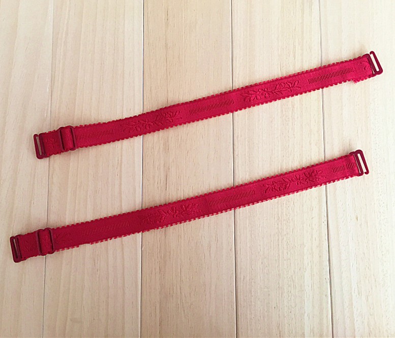 Không từ tính sắt không dây jacquard vai dây thun vải in đồ lót dây đeo vai jacquard áo ngực vai dây đeo vai 1,8cm shop đồ lót
