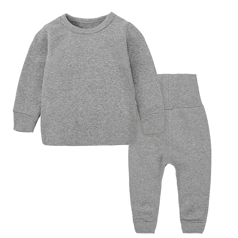 Bộ đồ lót trẻ em cotton cao eo thiết kế bụng bé quần mùa thu quần dài trẻ nhỏ cơ sở đồ ngủ mùa xuân và mùa thu quan ao babi