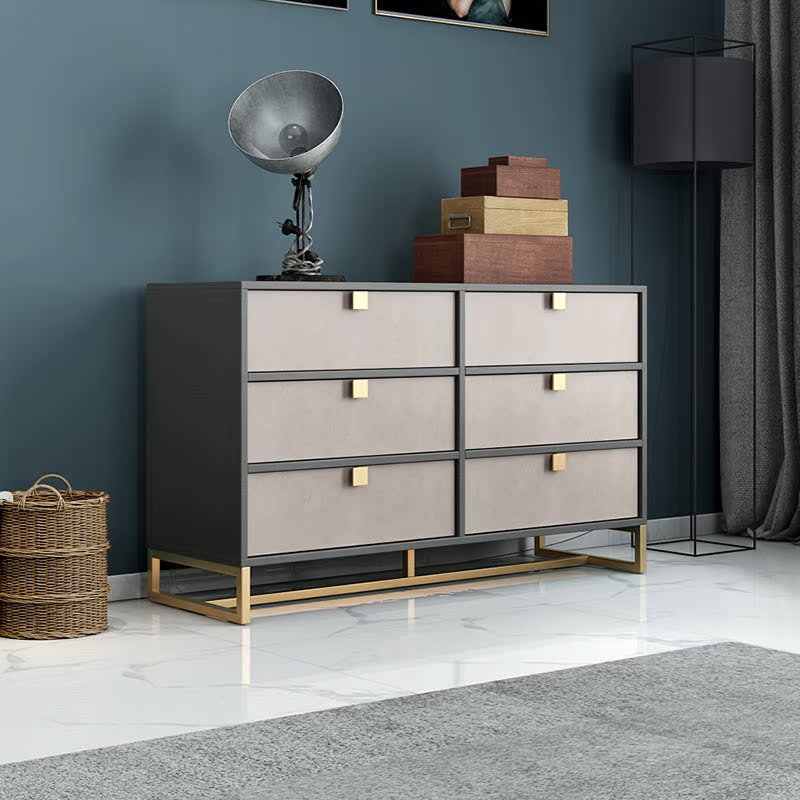 Bucket cabinet Nordic light luxury six-drawer cabinet bucket kitchen post-modern minimalist living room storage cabinet bedroom storage cabinet three-drawer cabinet