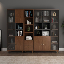 Modern and simple Nordic luxury bookcase free combination locker two-door three-door bookcase locker cabinet Cabinet bookcase