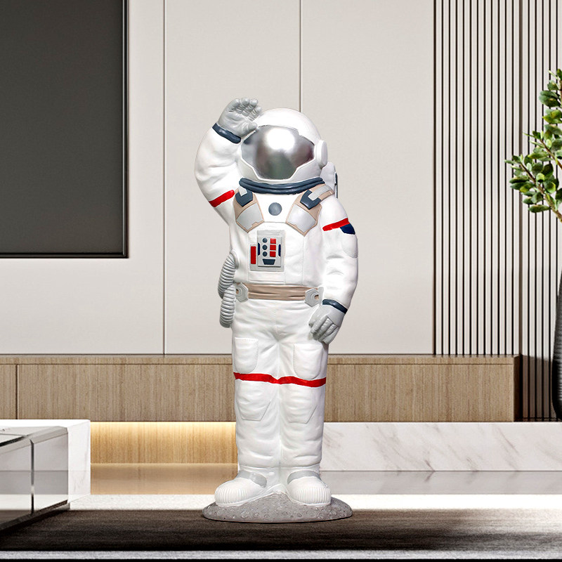 Astronaut Astronaut floor decoration Creative dining room Bar club store Model tenant hall large decoration