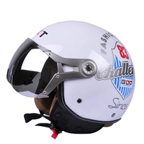Red barren force summer riding electric car helmet Motorcycle helmet Harley half helmet Spring and autumn mens and womens helmets