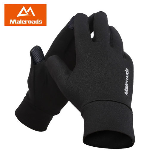 Milos running sports gloves for men and women outdoor autumn and winter warm touch screen mountaineering ski fleece riding non-slip