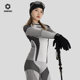 Ji Neng Warm Ski ເຄື່ອງນຸ່ງແຫ້ງໄວໃນລະດູໃບໄມ້ປົ່ງແລະລະດູຫນາວໃຫມ່ Outerwear ຊຸດກິລາກາງແຈ້ງ Base Layer Underwear ສອງສິ້ນຊຸດ