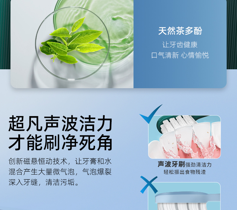 力博得 声波电动牙刷 5档调节+感应充电 图12