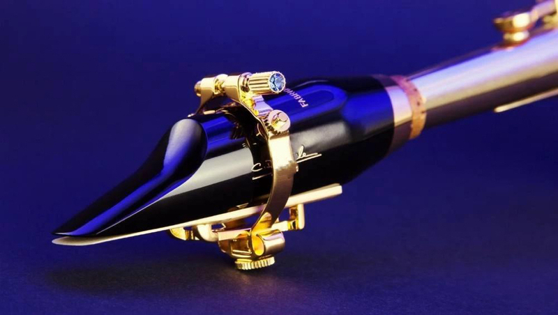 Saxophone Alto Mouthpiece Clip in E-Flat with Good Vibration to Enhance Sound Quality and Timbre, Saxophone Instrument Circular Clip Export