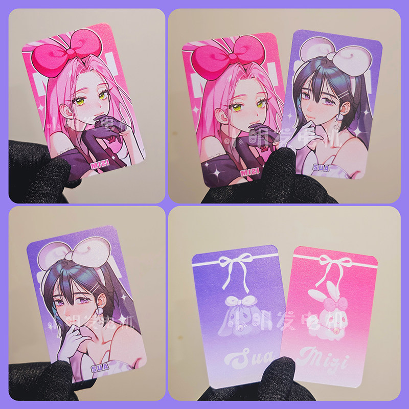 Alien Stage Sua Mizi Anime Acrylic Standing Board Badge Card