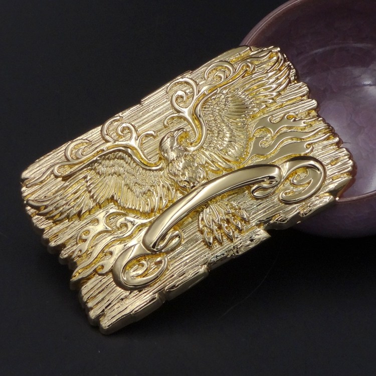 Tide men's plate buckle belt head eagle head smooth buckle belt buckle without belt buckle head 3 4cm3 8cm pants with accessories-Taobao