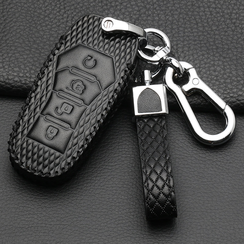 Suitable for BYD key case byd Tang second generation Yuan f3 Song s7 Qin s6 leather f0 car l3 key case buckle