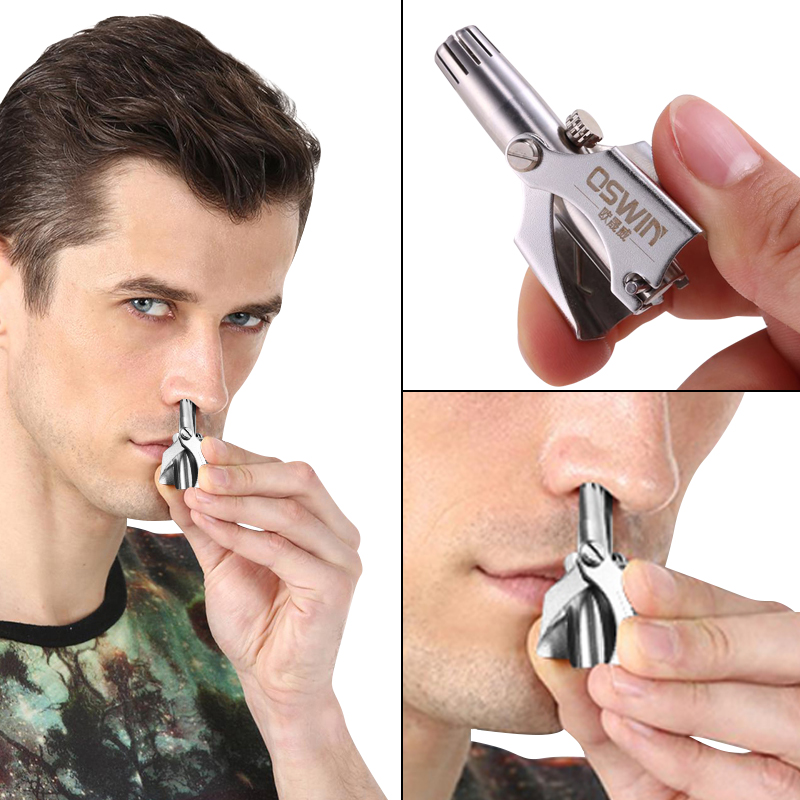 Nose Hair Trimmer Men S Stainless Steel Manual Shaving Nose Hair