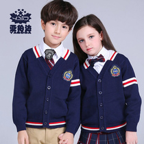 Cotton Childrens Sweater Joker Cardigan Knitting Sweater Big Boy Boy Boy and Girl Boy Girl Coat Outer Top