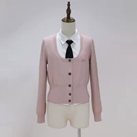 Розовый кардиган