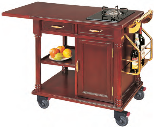 Nam C-56 cao cấp sang trọng rắn gỗ đơn đầu bào ngư nấu ăn xe ăn gỗ rắn đồ gỗ khách sạn cung cấp bộ đồ ăn tùy chỉnh - FnB Furniture 	chân bàn xếp	