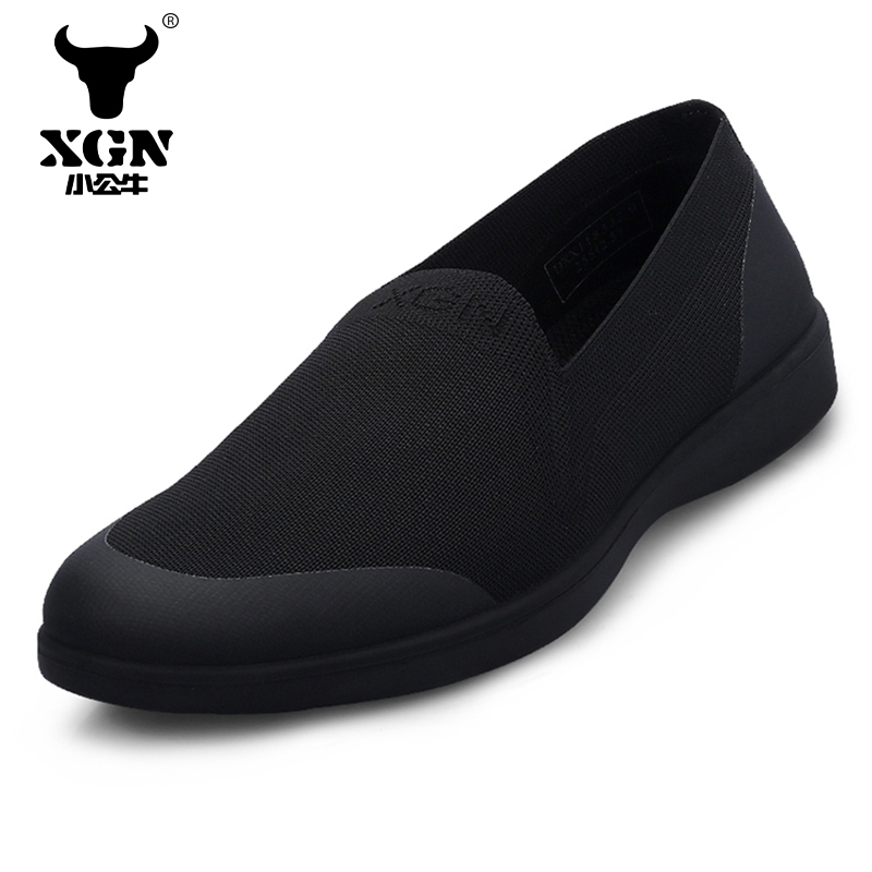 XGN little bull men's shoes spring and summer old Beijing cloth shoes walking casual shoes breathable thin slip-on slip-on shoes