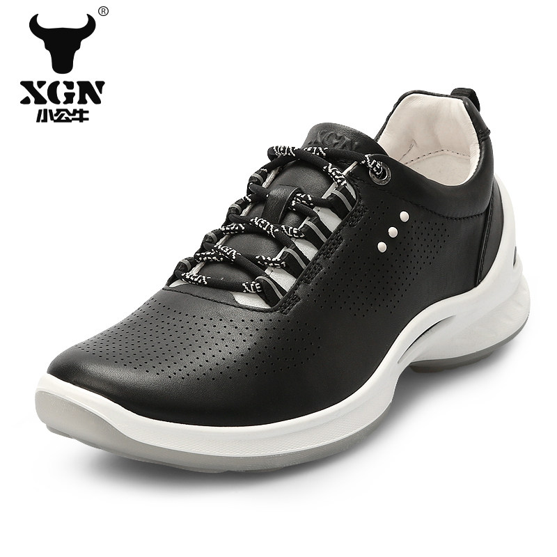 XGN Small Bull Male Bull Shoes Spring Tide Shoes Genuine Leather Wave Shoes Outdoor Sneakers Han Edition Tourist Shoes Light And Breathable