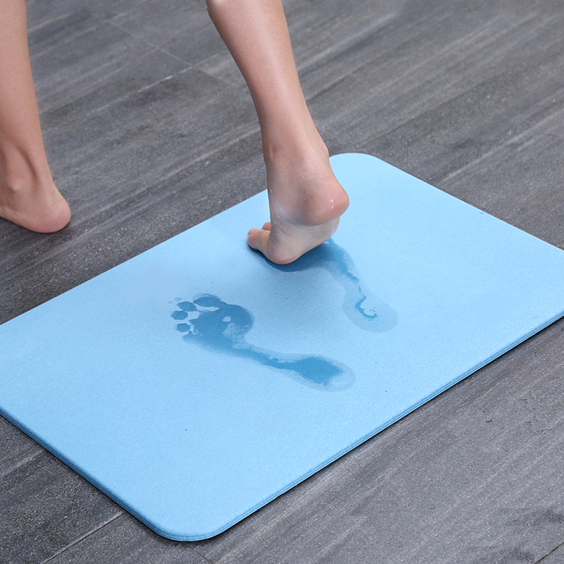 Silicon Algae Clay Foot Mat Bathroom Absorbent Anti Slip Mat Toilet Doorway Home Foot Mat Kieselguhr Mat floor mat-Taobao