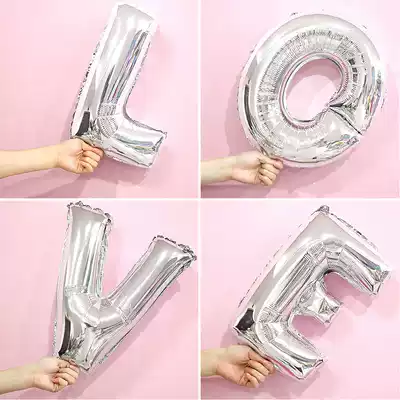 Alphabet balloon English balloon optional birthday proposal anniversary company school party stage event layout