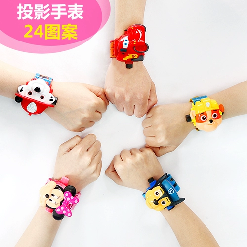 Мультяшное брендовое детское вечернее платье для мальчиков и девочек, игрушка для раннего возраста, цифровые часы, популярно в интернете